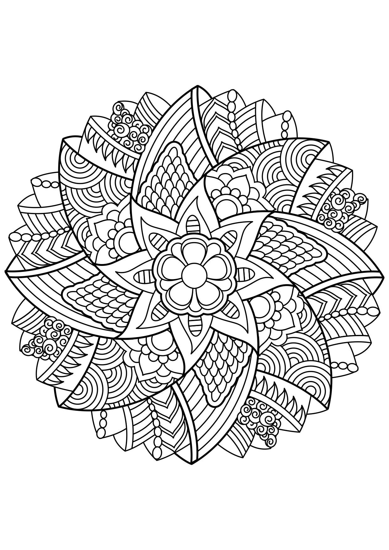 Malvorlage Mandala - Kostenlose Ausmalbilder Zum Ausdrucken - Bild 30874.