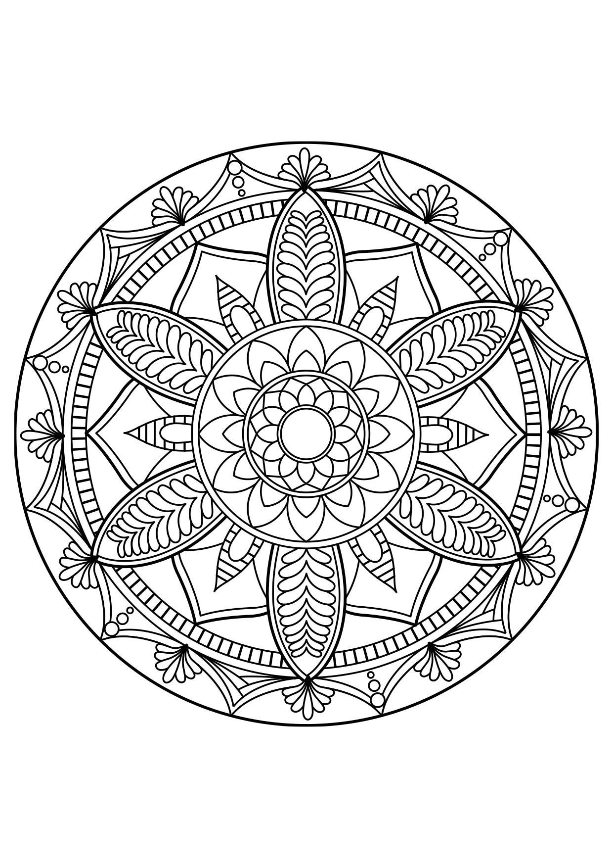 Malvorlage Mandala - Kostenlose Ausmalbilder Zum Ausdrucken - Bild 30876.
