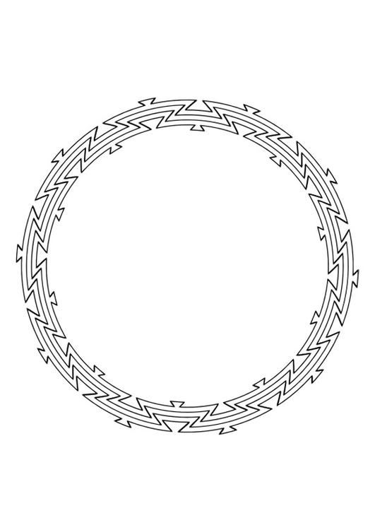 Malvorlage  Mandala