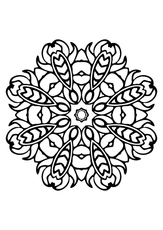 Malvorlage  Mandala