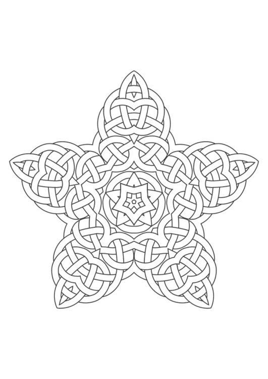 Malvorlage  Mandala