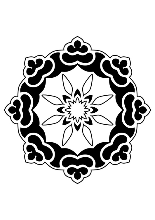 Malvorlage  Mandala