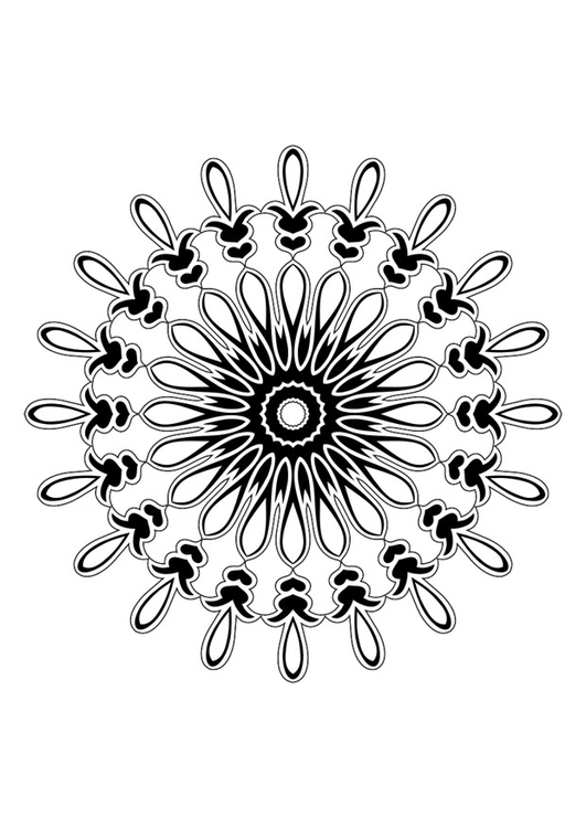 Malvorlage  Mandala
