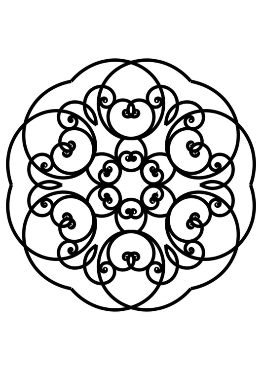 Malvorlage  Mandala