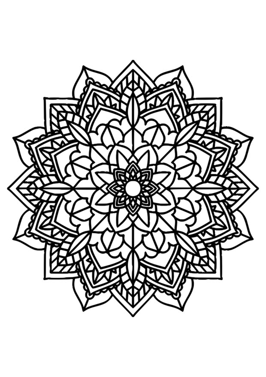 Malvorlage  Mandala