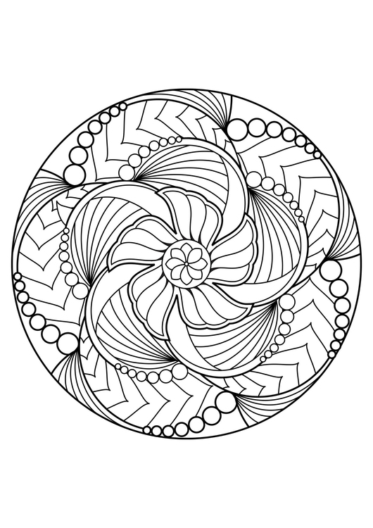 Malvorlage  Mandala