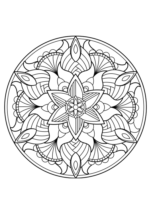 Malvorlage  Mandala