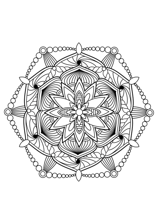 Malvorlage  Mandala