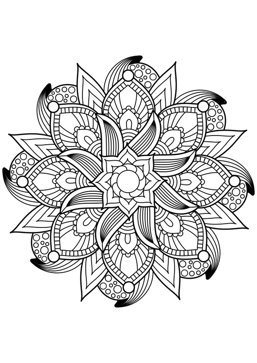 Malvorlage  Mandala