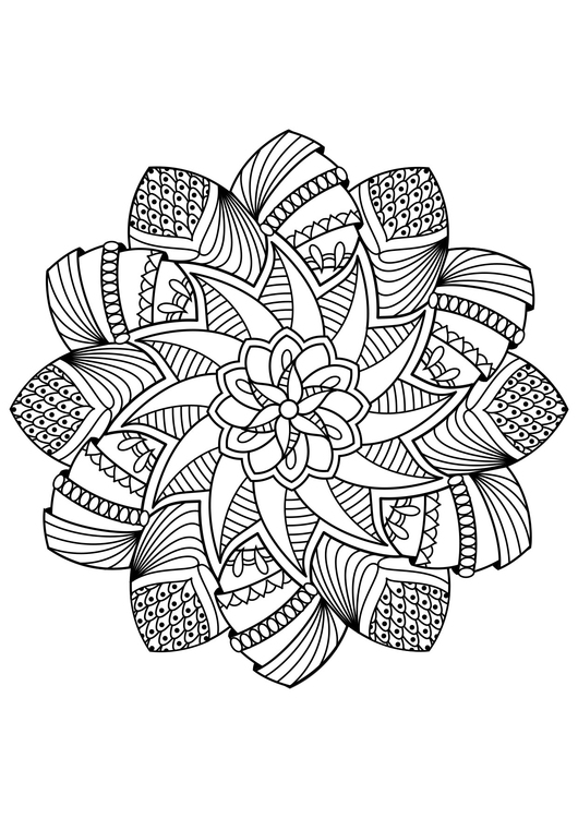 Malvorlage  Mandala