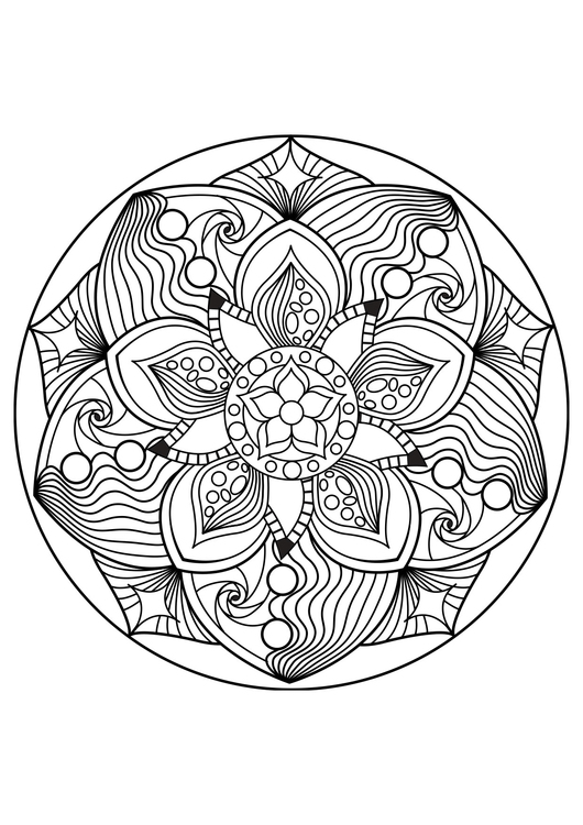 Malvorlage  Mandala