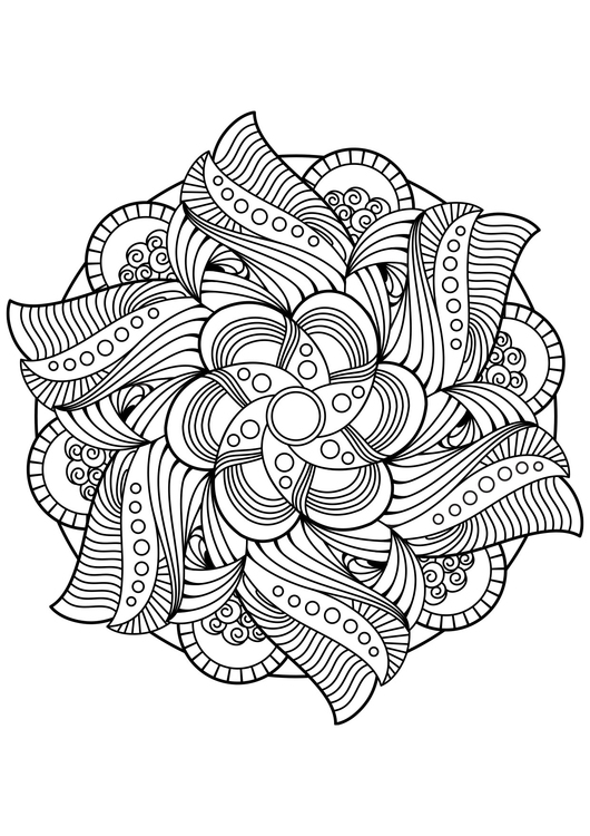 Malvorlage  Mandala