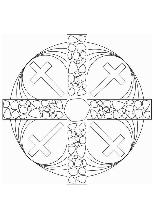 Mandala Kreuz