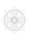 Malvorlagen Mandala - Lotus