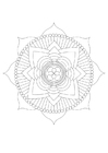 Malvorlagen Mandala - Lotus