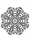 Malvorlage  Mandala