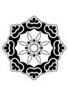 Malvorlage  Mandala