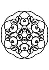 Malvorlage  Mandala