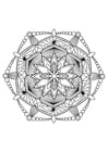 Malvorlage  Mandala