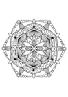 Malvorlage  Mandala