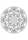 Malvorlage  Mandala