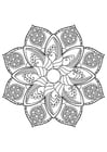 Malvorlage  Mandala