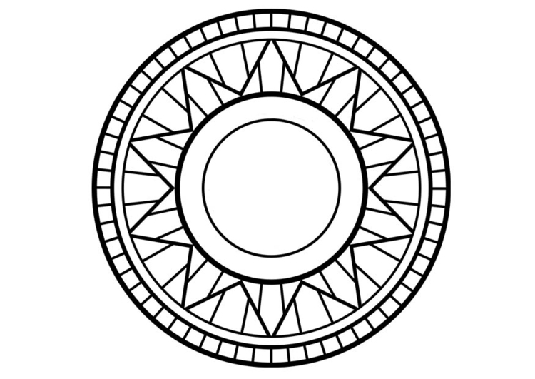 Malvorlage  Mandala1