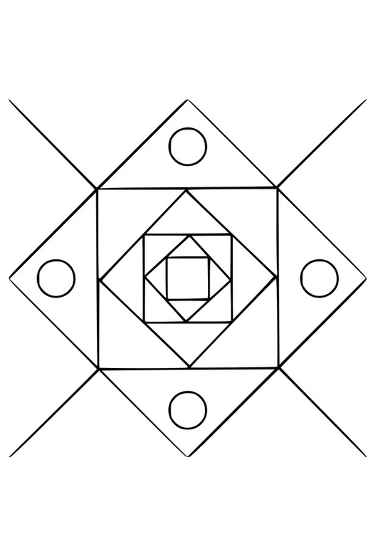 Malvorlage  Mandala12