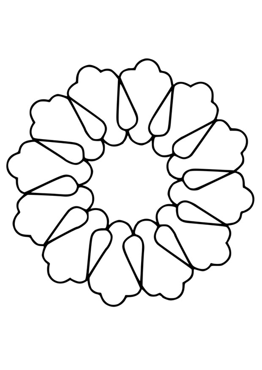 Malvorlage  Mandala15