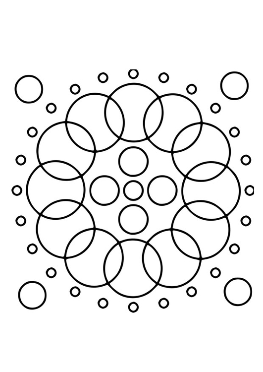 Malvorlage  Mandala17