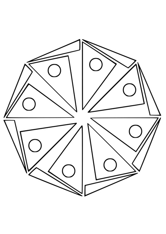 Malvorlage  Mandala18