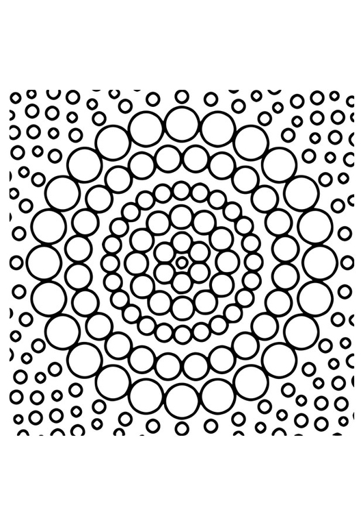 Malvorlage  Mandala19