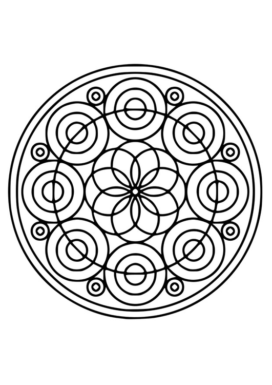 Malvorlage  Mandala21