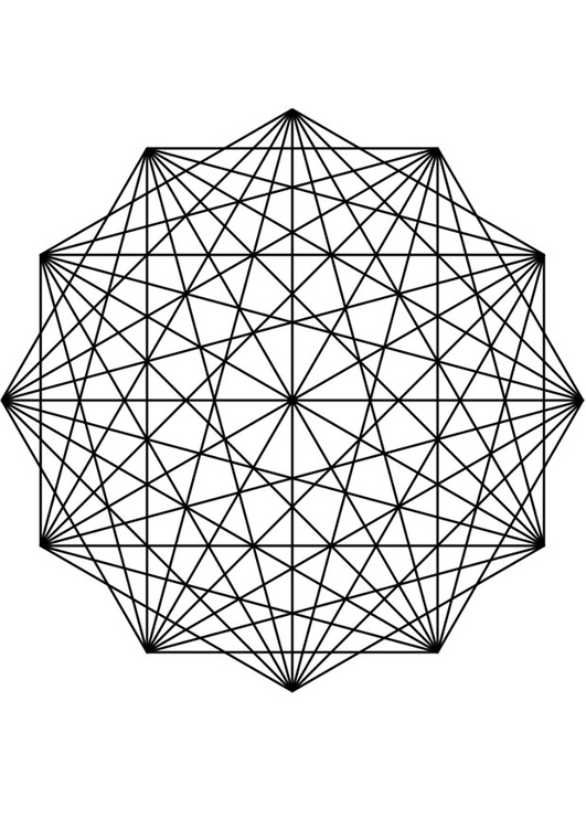 Malvorlage  Mandala27