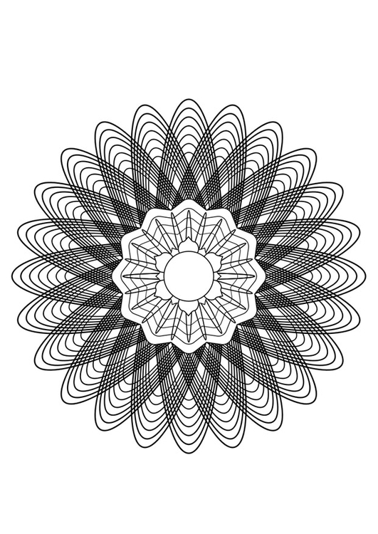 Malvorlage  Mandala28