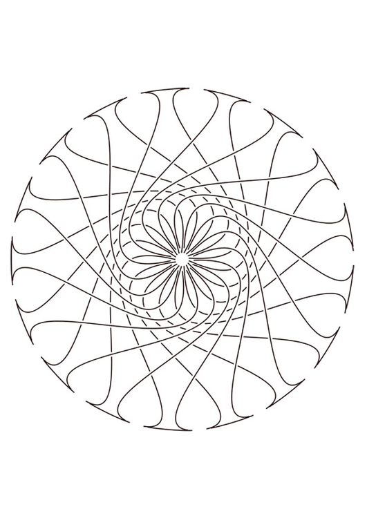 Malvorlage  Mandala29