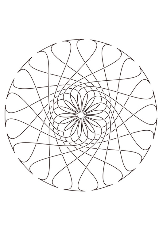 Malvorlage  Mandala29