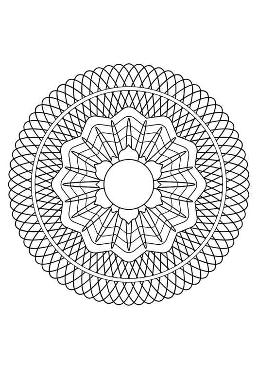 Malvorlage  Mandala30