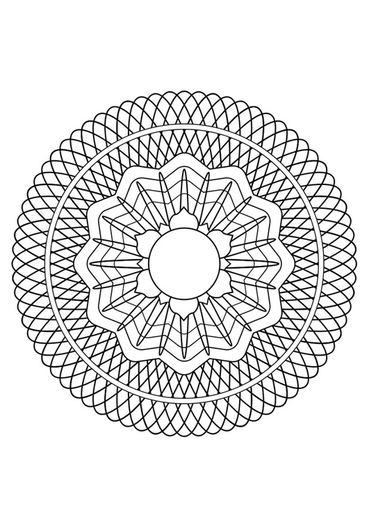 Malvorlage  Mandala30