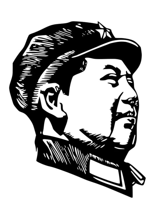 Malvorlage  Mao Zedong