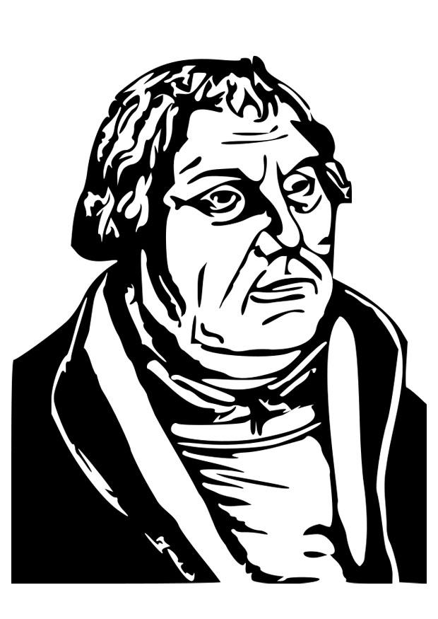 Malvorlage  Martin Luther