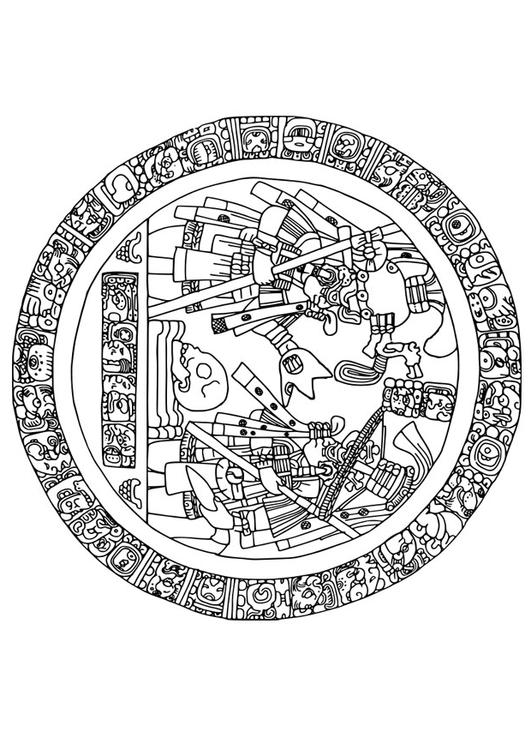 Maya Bild im Kreis
