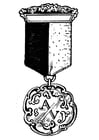 Malvorlage  Medaille