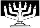 Malvorlage  Menorah