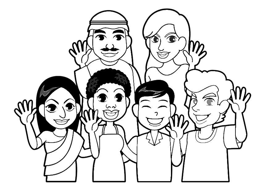 ausmalbild menschen  kinder ausmalbilder