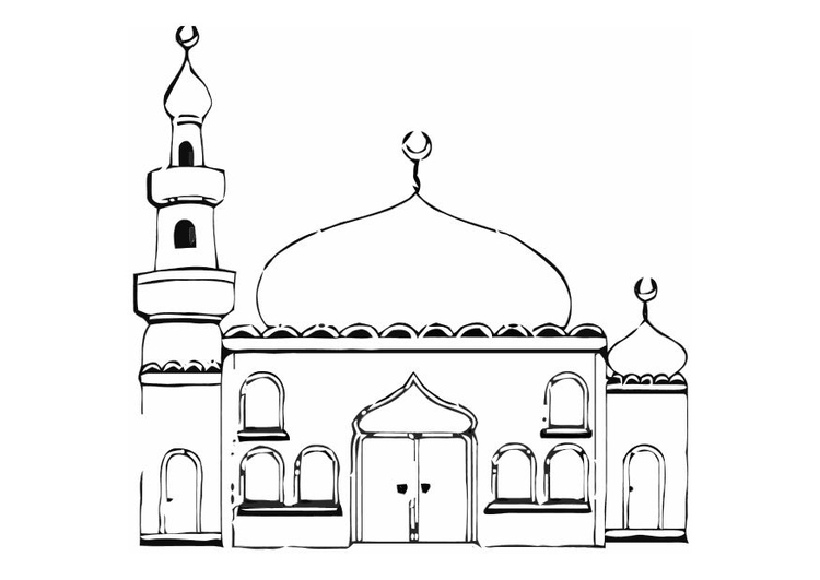 Malvorlage  Moschee