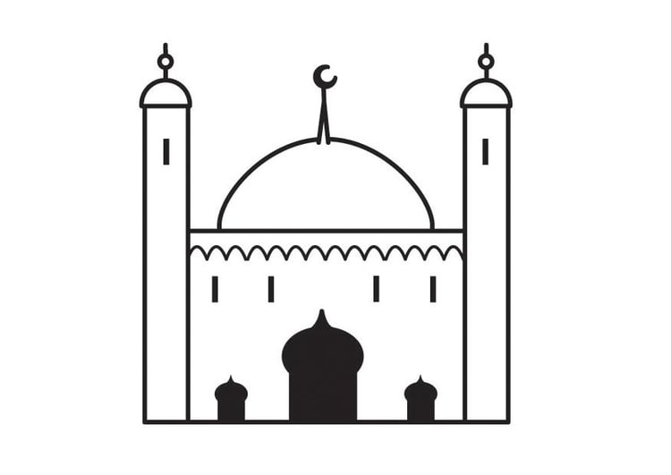 Malvorlage  Moschee