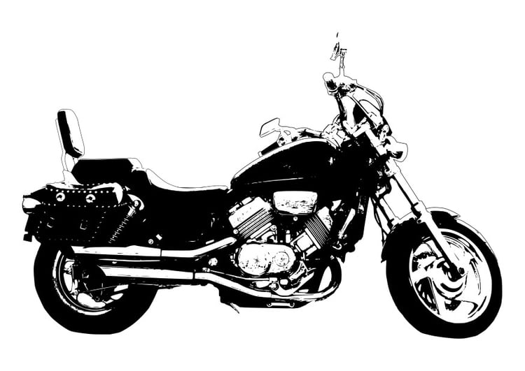 Malvorlage  Motorrad - Honda Magna