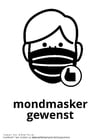 Malvorlage  Mundmaske erwÃ¼nscht