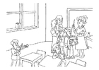 malvorlage Musik im Klassenzimmer